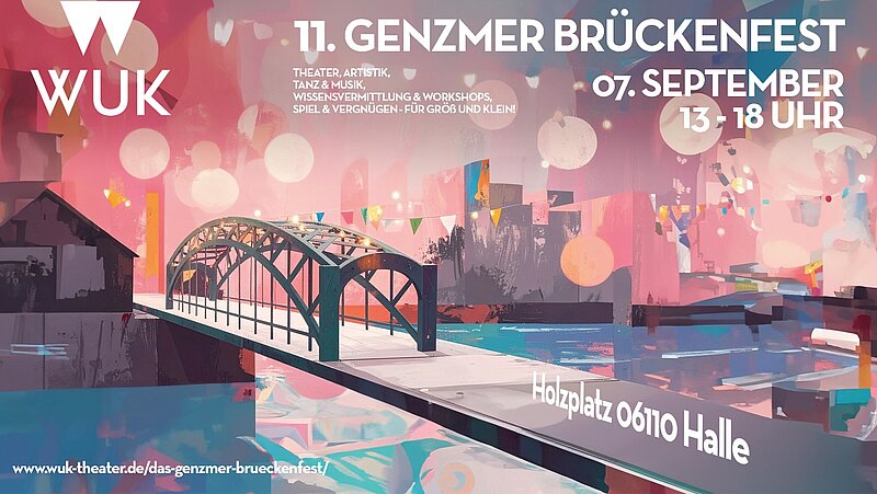 Werbemotiv des Genzmer Brueckenfestes