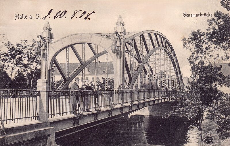 historisches Foto der Genzmer Brücke