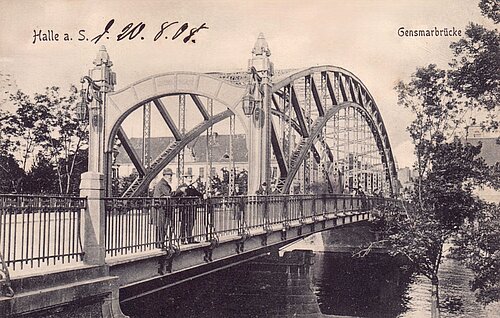 historisches Foto der Genzmer Brücke