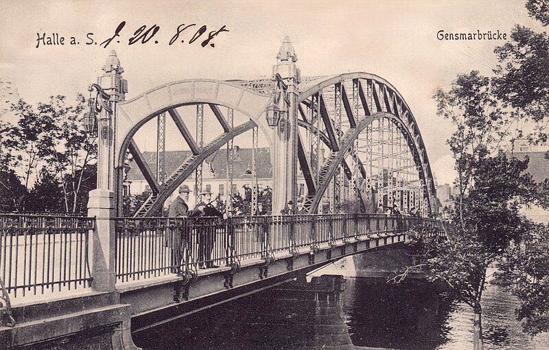 historisches Foto der Genzmer Brücke