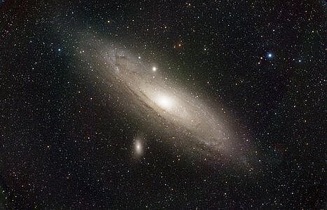 Ein Foto der Andromedagalaxie