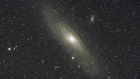 Ein Foto der Andromedagalaxie