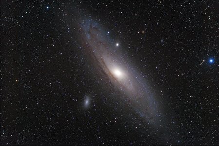 Ein Foto der Andromedagalaxie