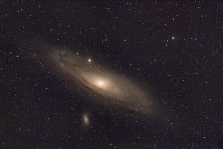 Ein Foto der Andromedagalaxie